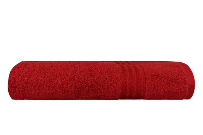 Mijölnir Toalla de Baño Roja 100% Algodón 70 x 140 cm Suave y Absorbente